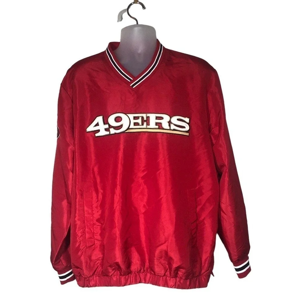 San Franscisco‎ Pullover Mens Size XL 49ers Football NFL Windbreaker Vintage